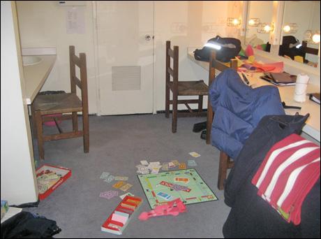 Abbie's dressing room
